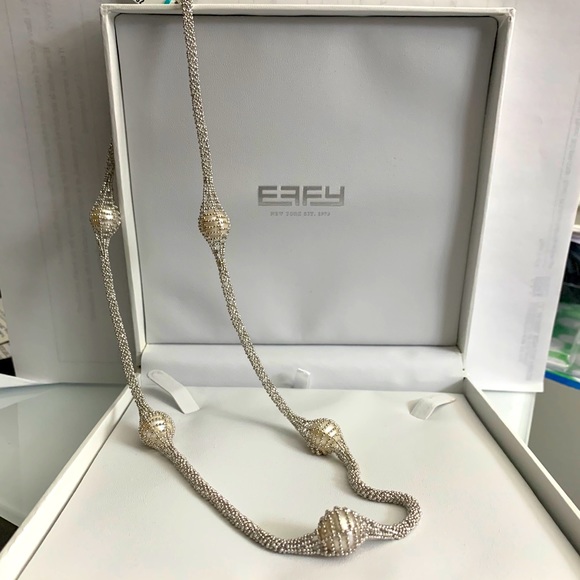 Effy Jewelry - EFFY Pearl and SS Necklace